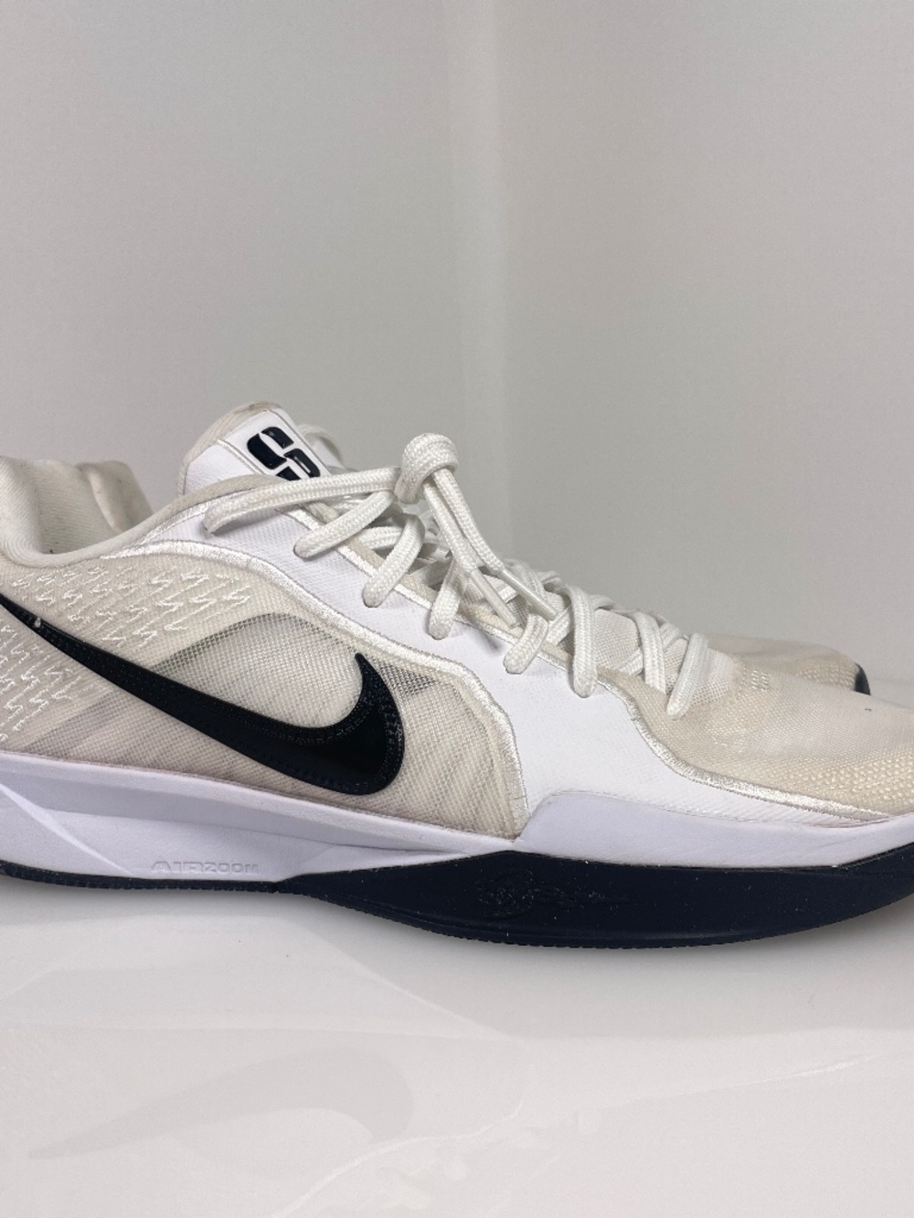 Nike Sabrina 1 Basketball Shoes White Black HF3234-100 Size 13 Womens 11.5 Mens